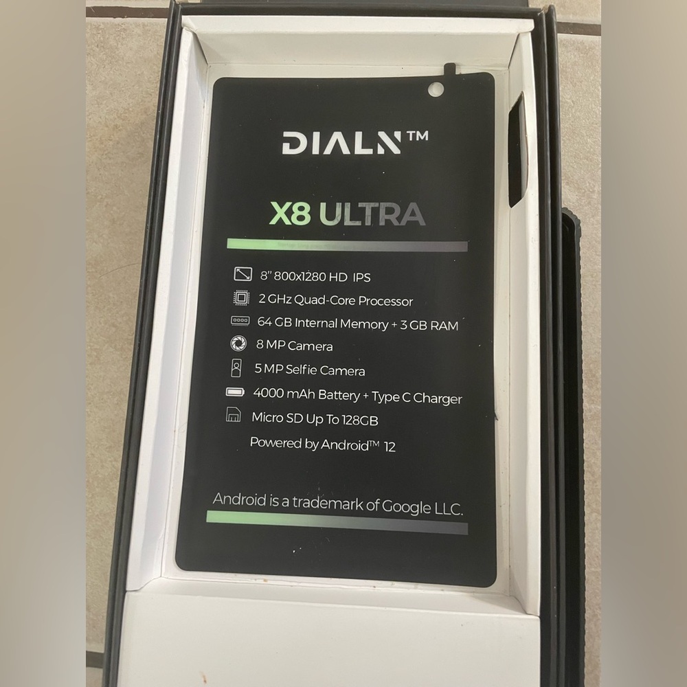 DIALN X8 Ultra android tablet - Picture 4 of 6